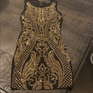 Akira rhinestone mini dress